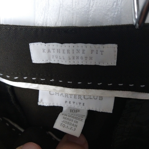 $ Charter club brown Katherine fit full length dress pants. Size 10P - Picture 7 of 9